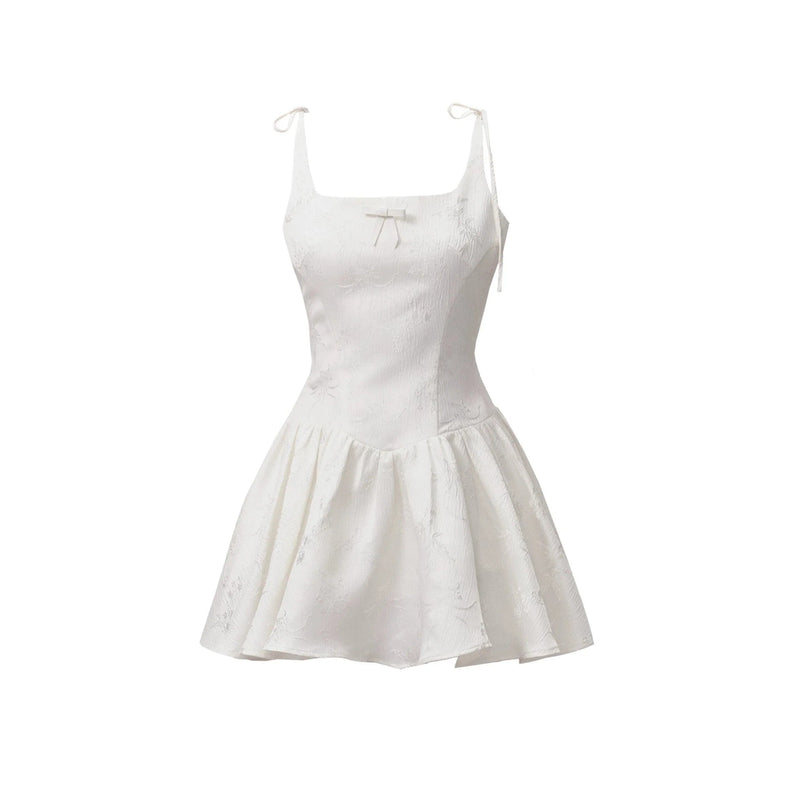 Tie-strap Fit and Flare Mini Dress