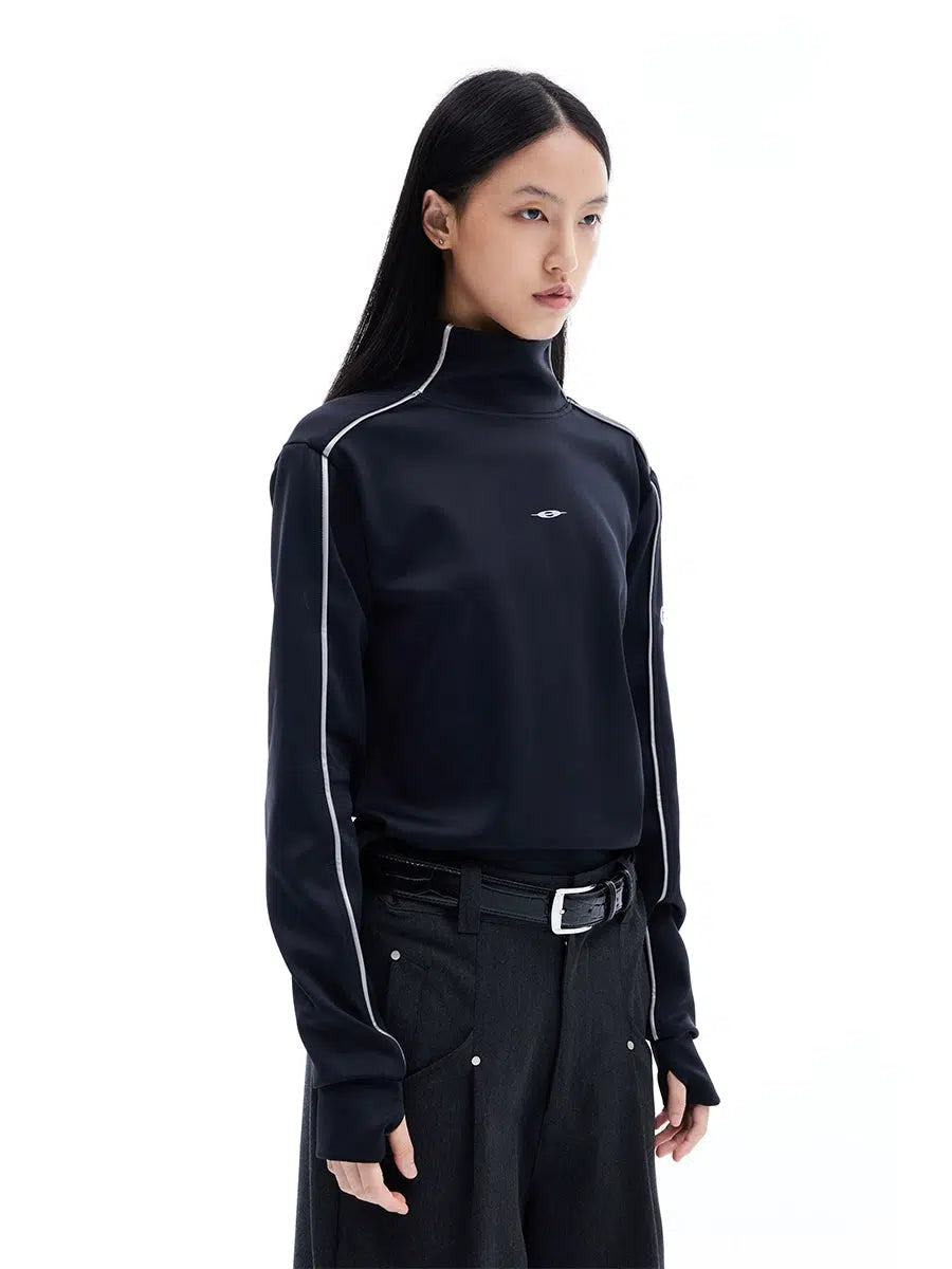 Minimalist Outline Turtleneck Sweater