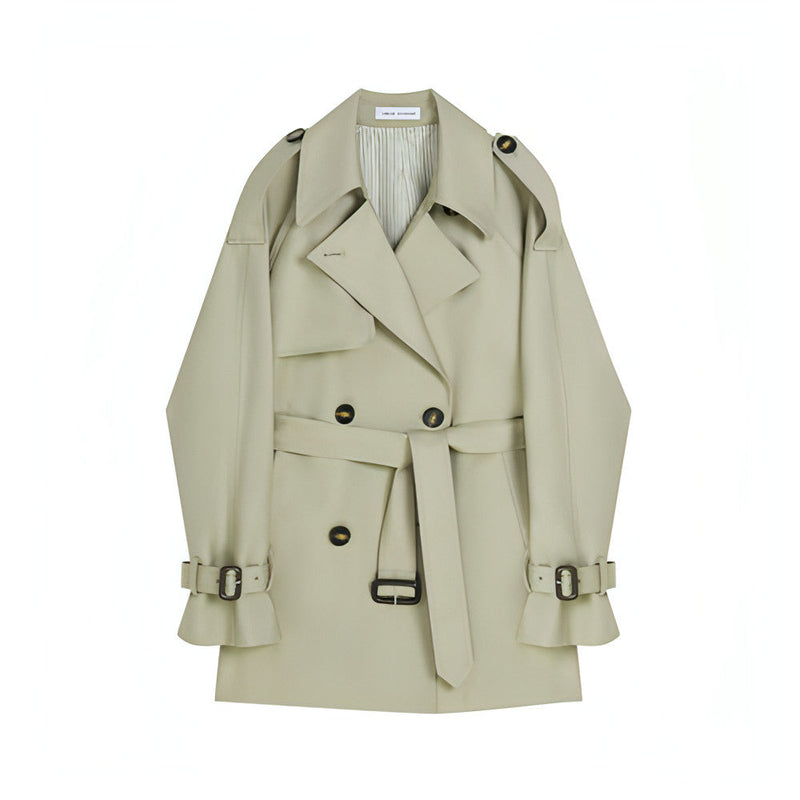 Mid-length British Style Trench Coat
