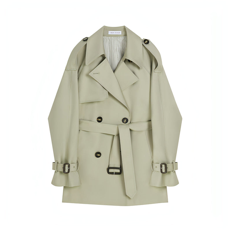 Mid-length British Style Trench Coat