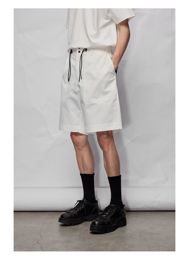 Wide Relaxed Straight-cut Cropped/mid-length Pants