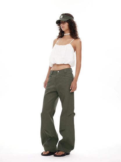 Military Green Cargo Pants