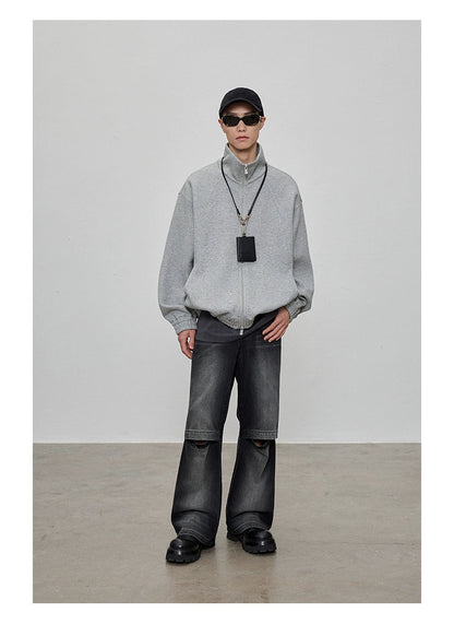 Color Block Pocket Oversized Sweatshirt
