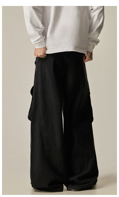 Olive Wide Leg Combat Pants