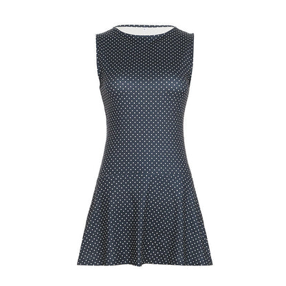 Polka Dot A-line Mini Dress