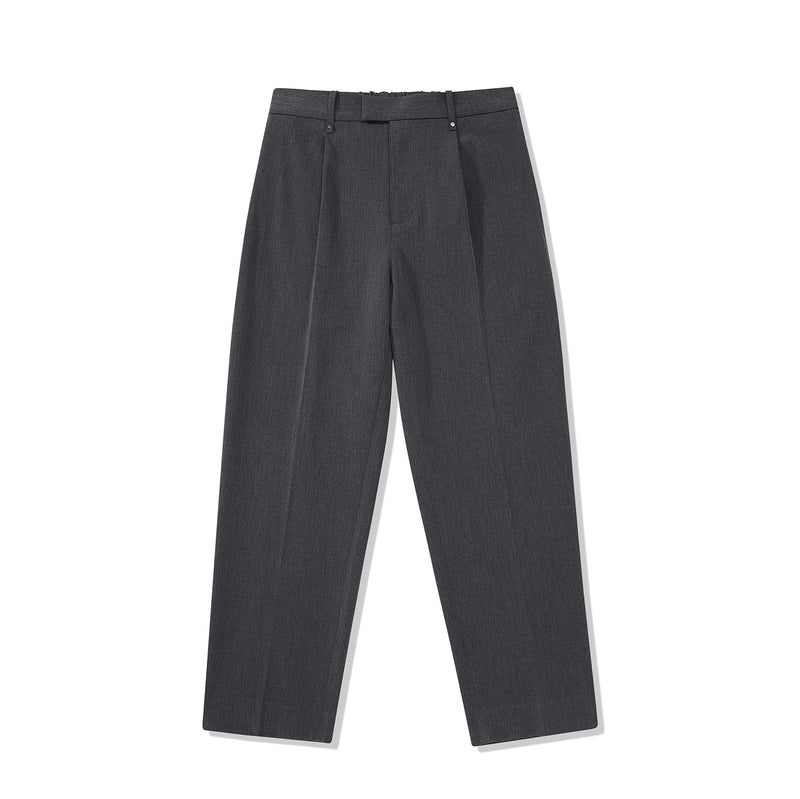 Elastic Waist Wide-leg Cropped Pants