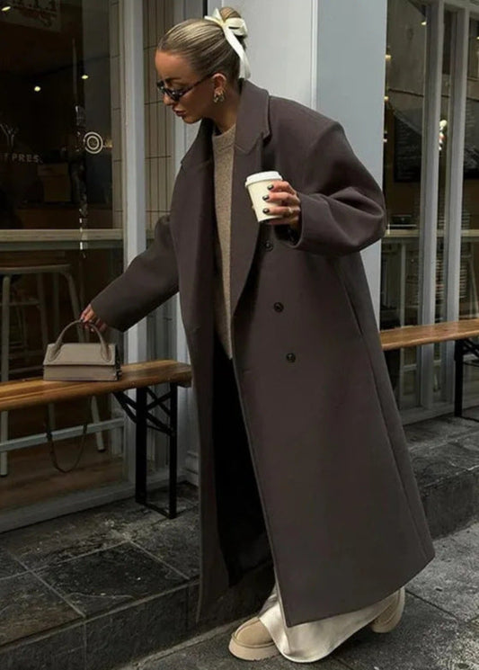 Victoria - Double-breasted Wool Overcoat