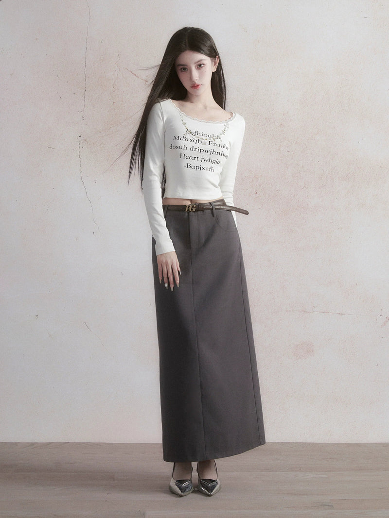 Classic A-line Maxi Skirt