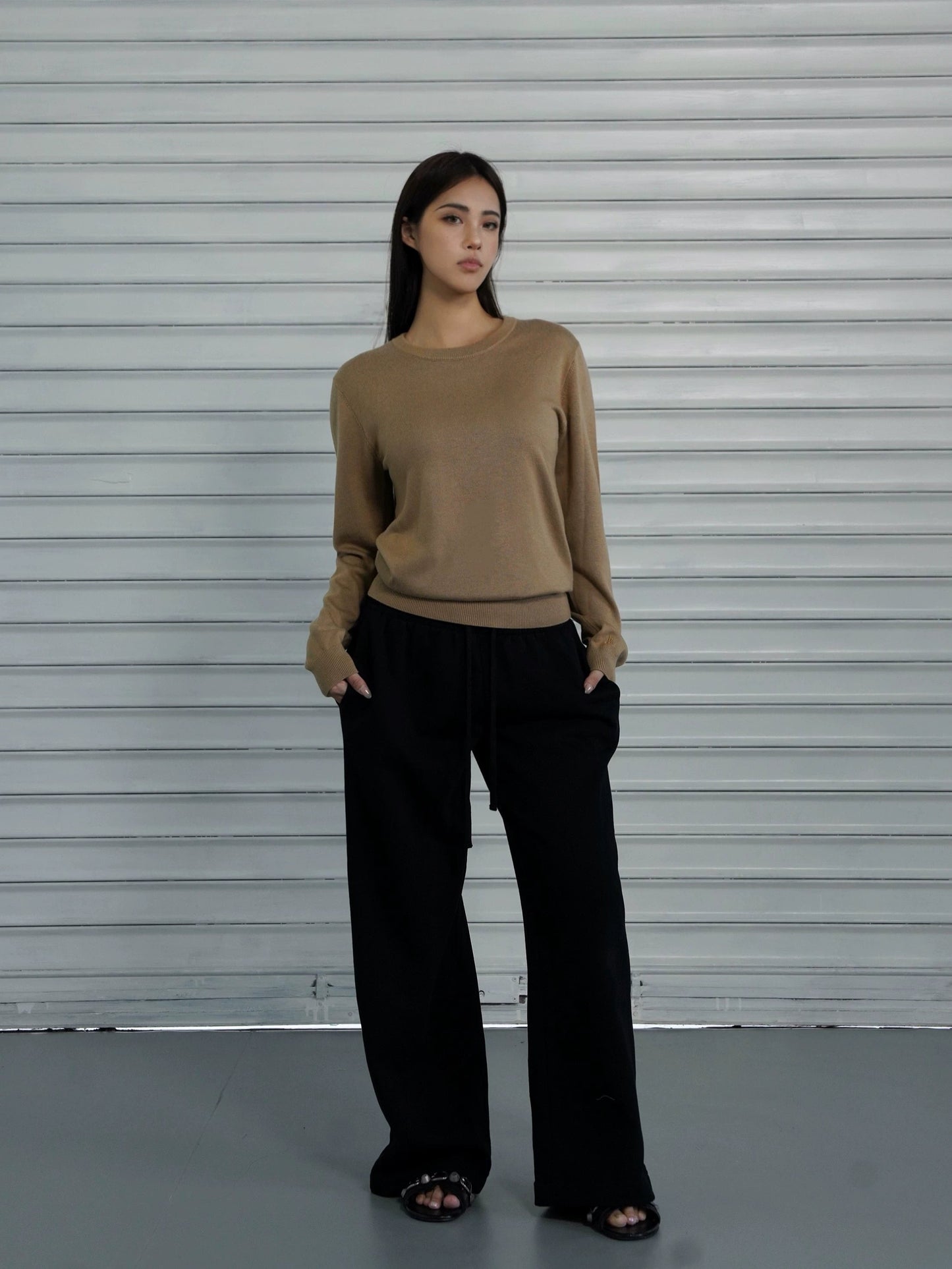Loose-fit Drawstring Straight-leg Athletic Pants