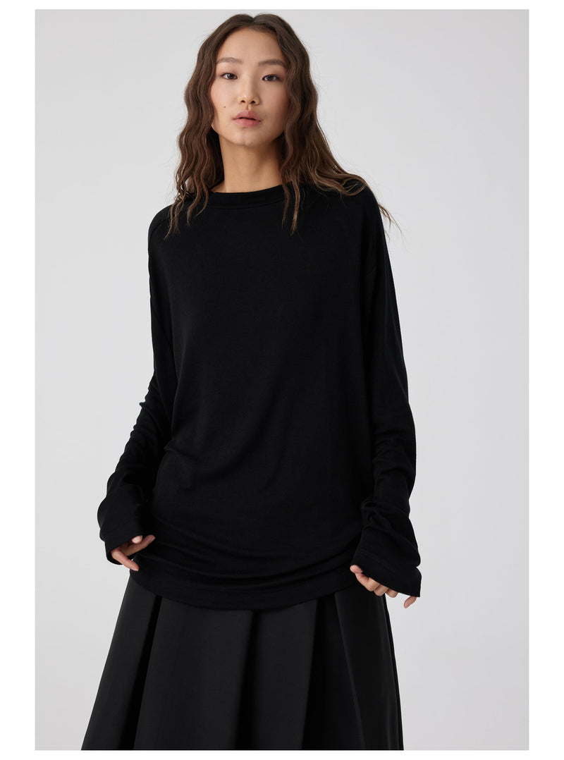 Straight Neck T-shirt