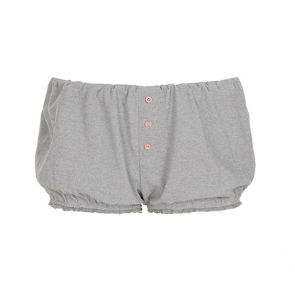 Kaeleigh Waffle Bows Shorts Set