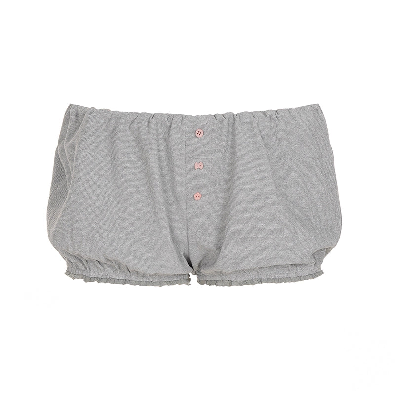 Kaeleigh Waffle Bows Shorts Set