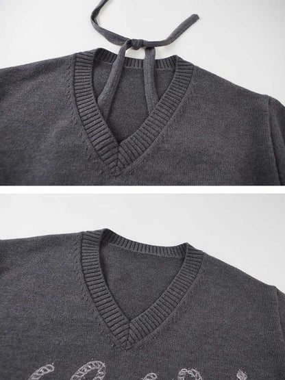 Two-piece Pullover Knit Sweater