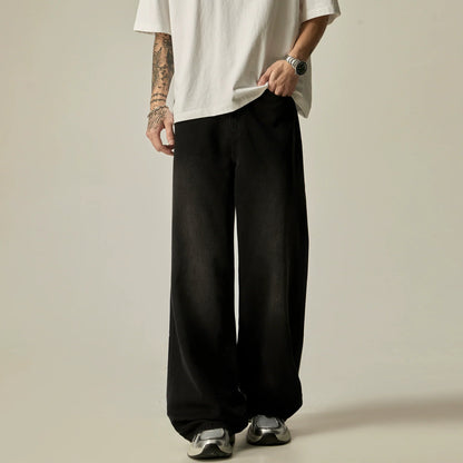 Wide-leg Relaxed Fit Denim Pants