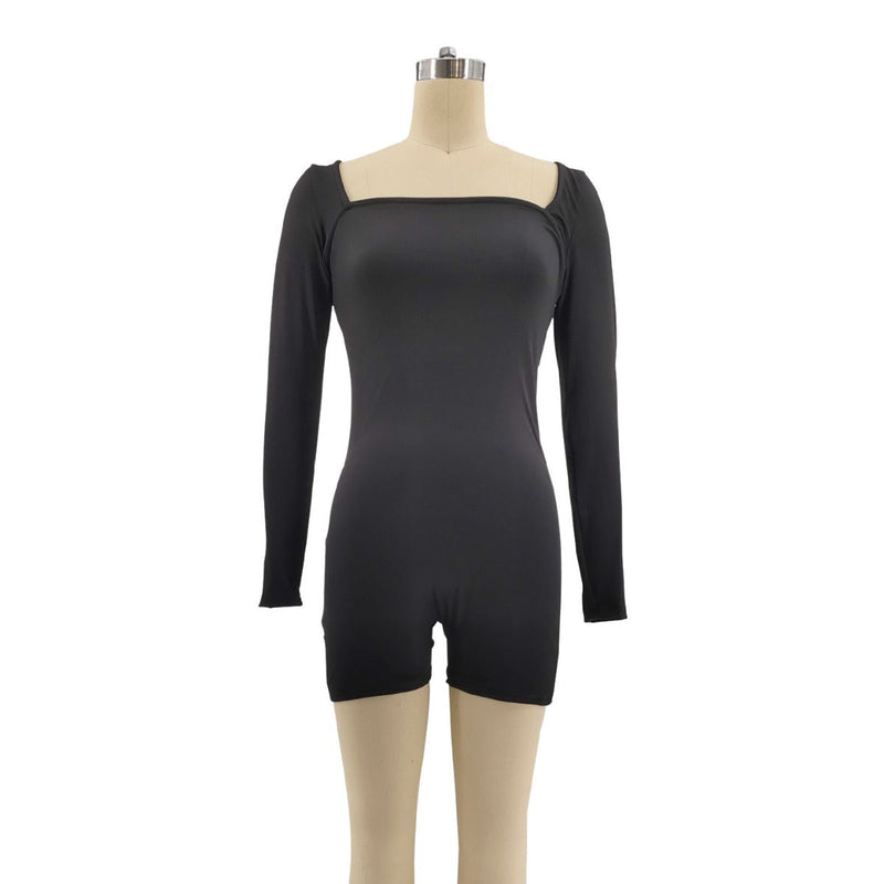 Clothing Pure Black Dress Jumpsuit Thick