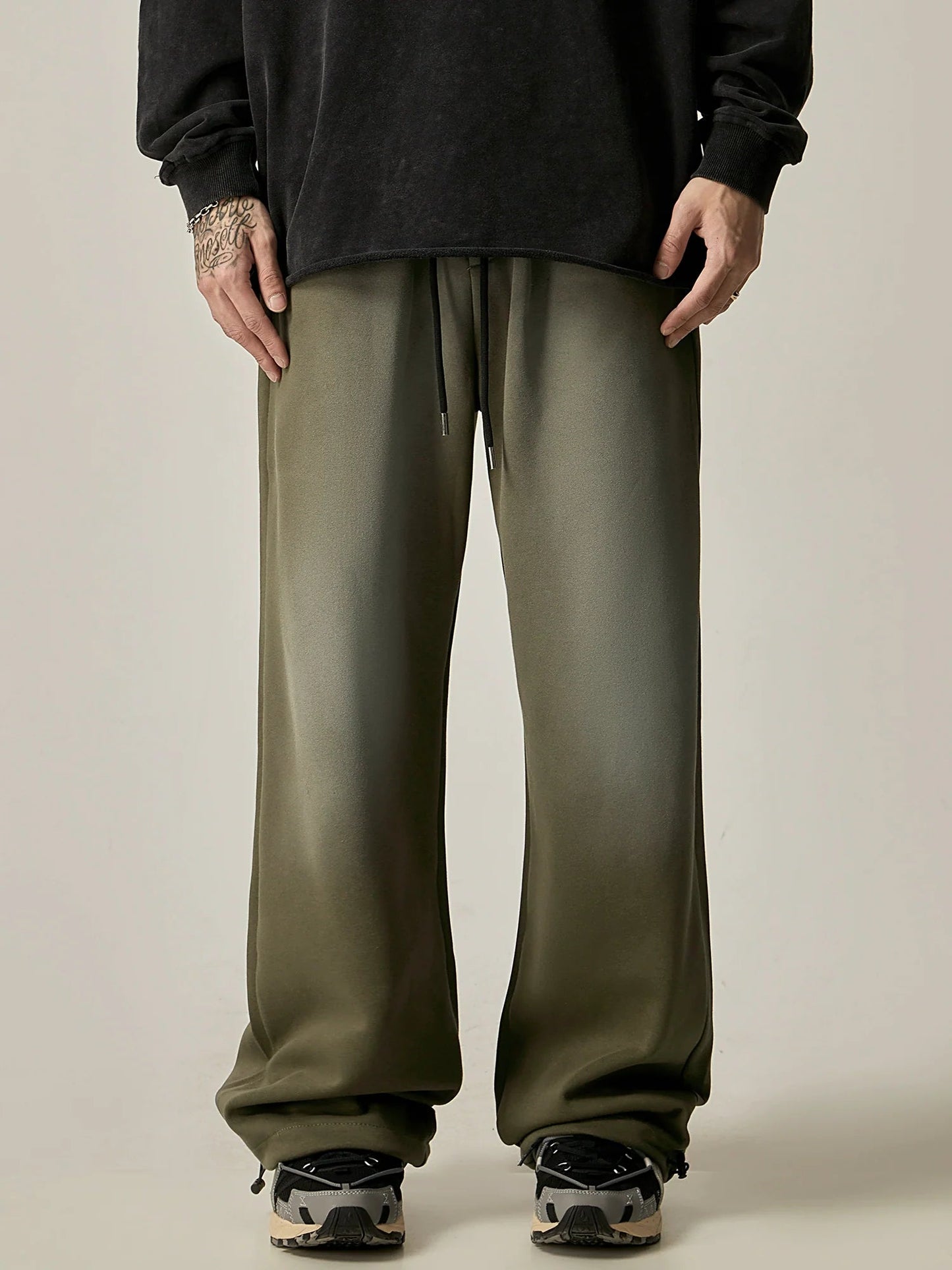 Silky Wide-leg Drawstring Lounge Pants