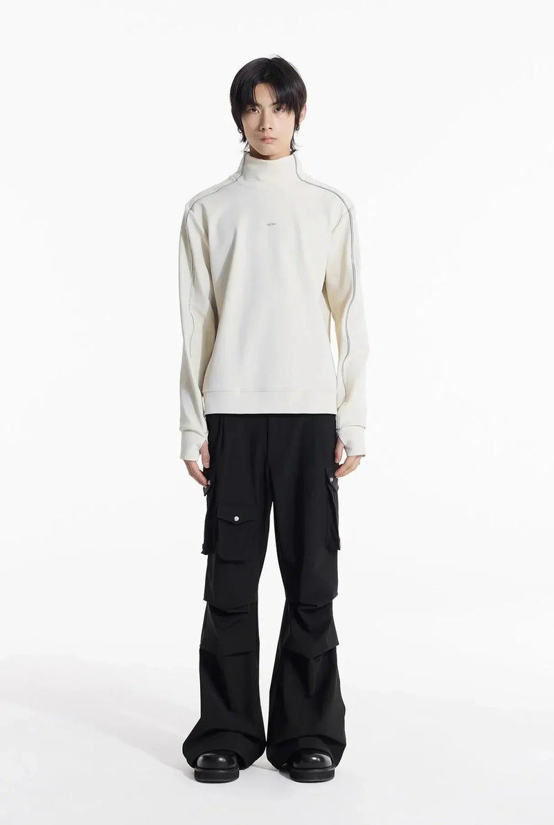 Minimalist Outline Turtleneck Sweater