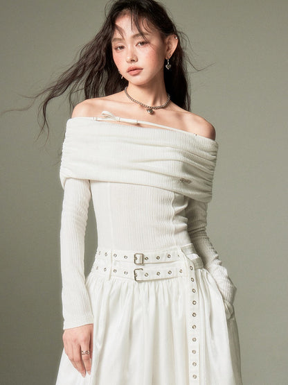 Gathered One-shoulder Long Jumpsuit Dress