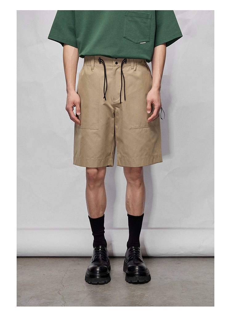 Wide Relaxed Straight-cut Cropped/mid-length Pants