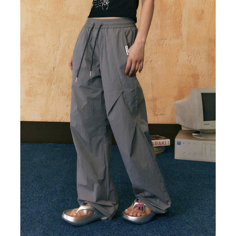 Ezek Wide-leg Drawstring Lounge Pants - Relaxed Fit Trousers With Pockets