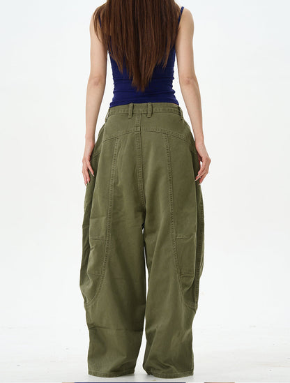 Charcoal Baggy Street Cargo Pants