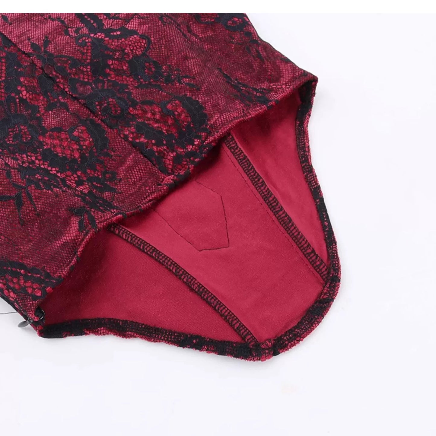 Wannathis Gothic Velvet Ensemble - Off-shoulder Lace Bodysuit With Mermaid Maxi Skirt