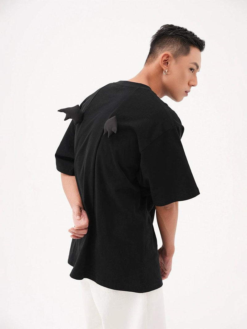 Devil Text Oversized T-shirt
