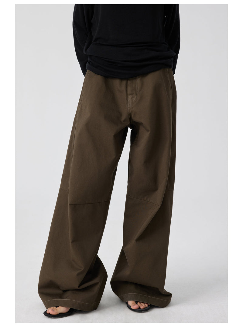 Wide Leg Brown Flared Pants