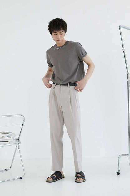 Double-pleated Comfort Dress Pants
