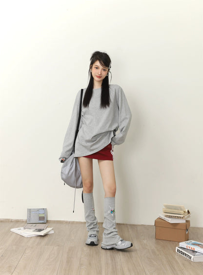 Color Loose Long Sleeve T-shirt