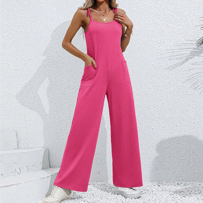 Clothing Summer Sleeveless Suspender Jumpsuit