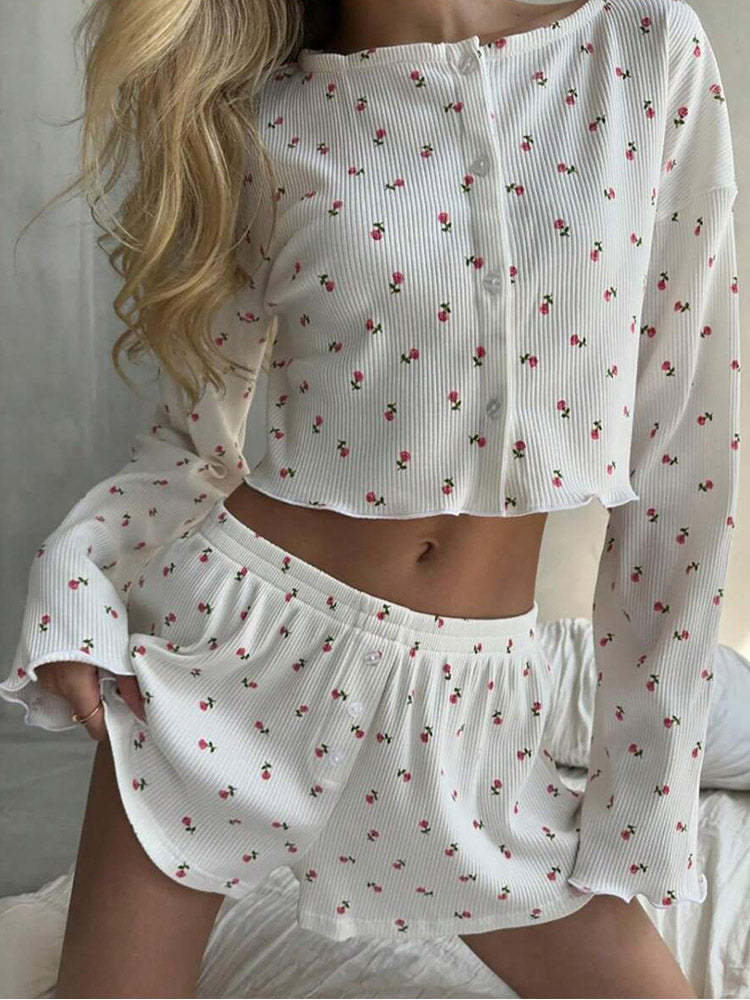 Reilly Cardigan Shorts Set