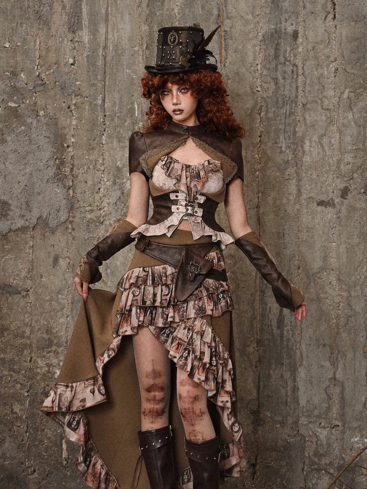 Ruffle Bustle Skirt