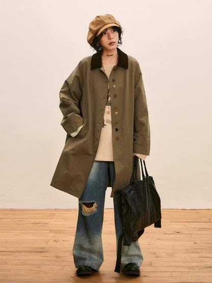 Octopusme -inspired Oversized Coat - Multi-color