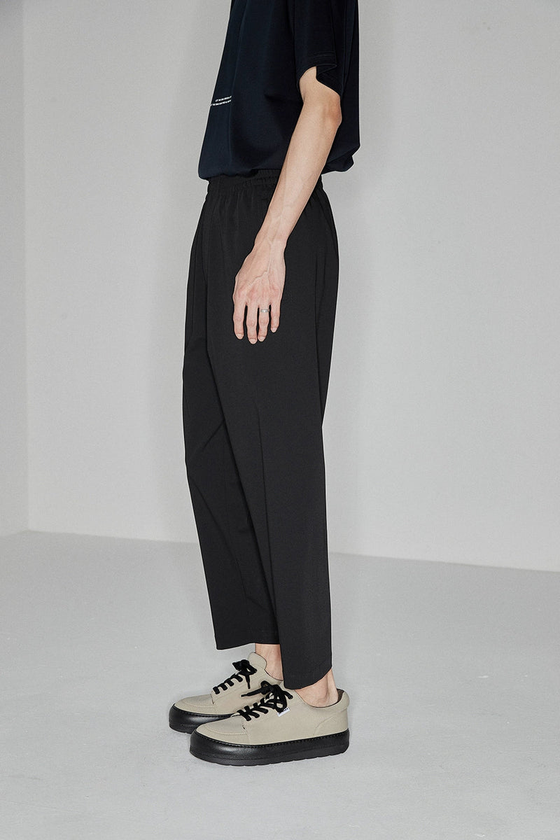 Side Seam-free Elastic Waist Cropped Pants