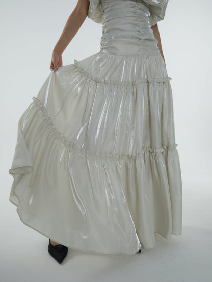 Off-shoulder Maxi Dress