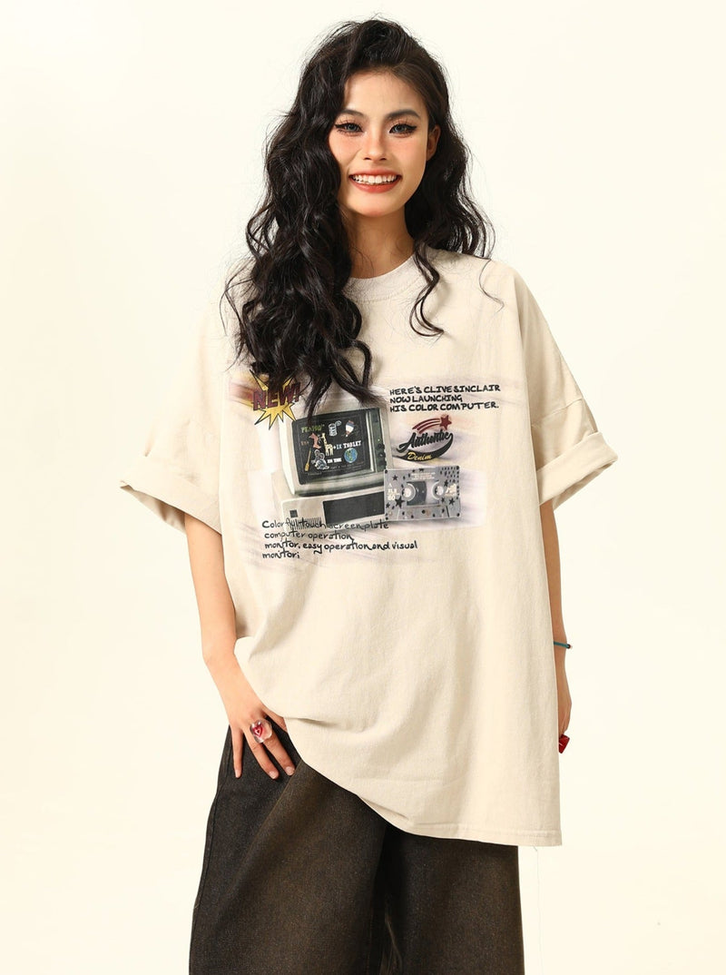 Retro Game Oversized T-shirt