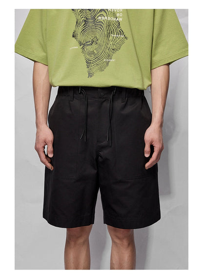 Wide Relaxed Straight-cut Cropped/mid-length Pants