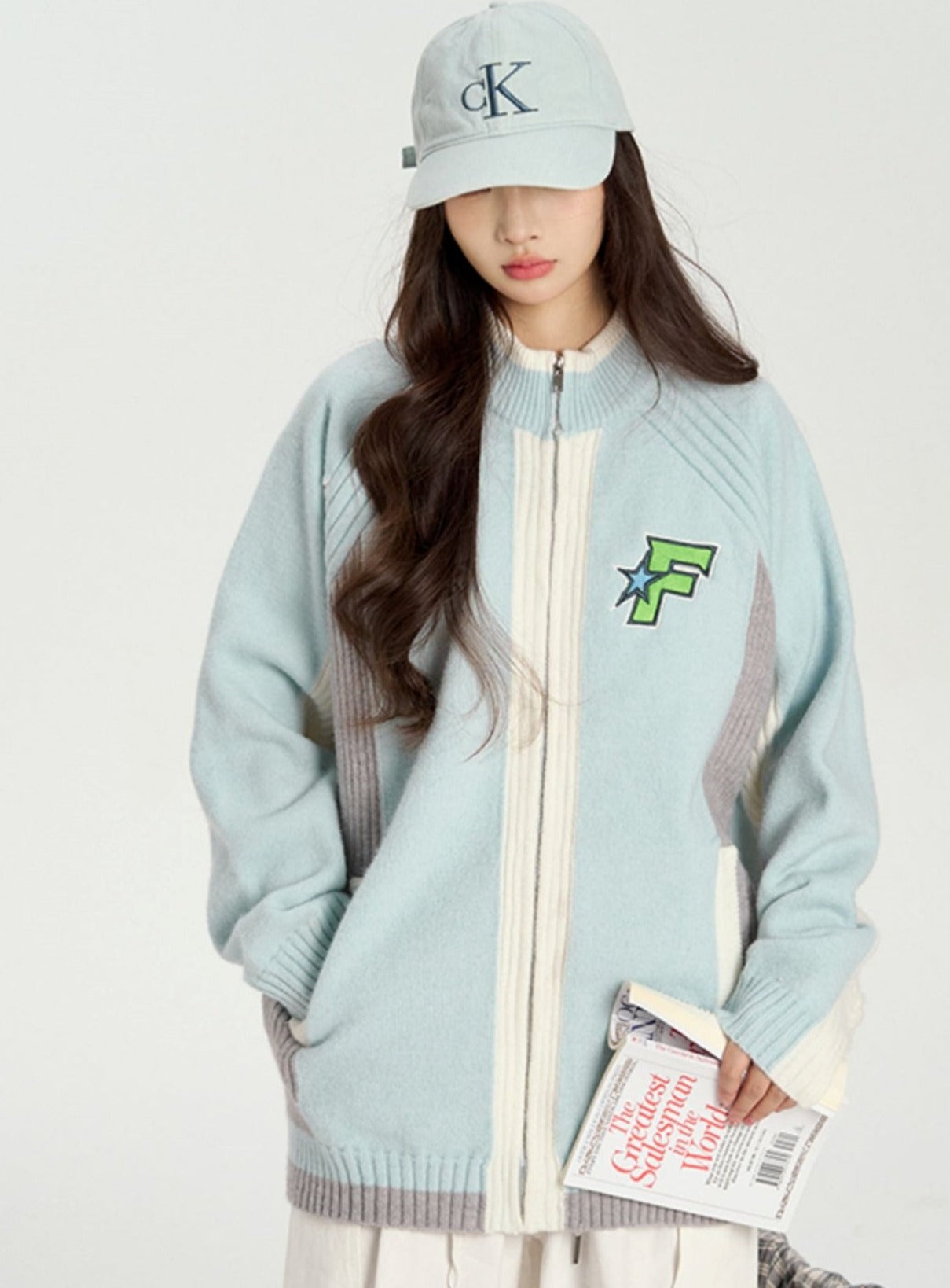 Street Racing Stitched Sweater Coat