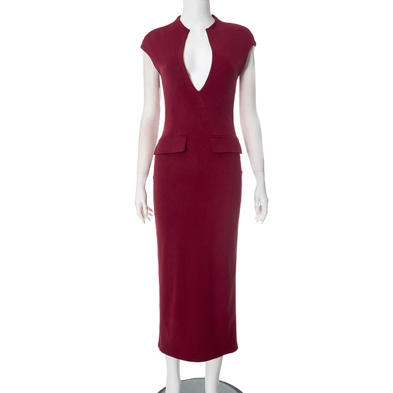 Clothing Spring Summer Color Maxi Dress