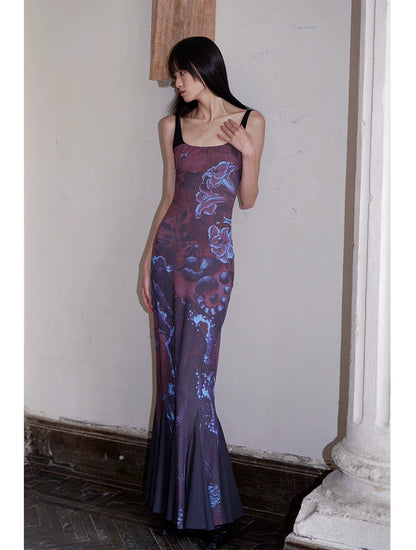 Midnight Bloom Maxi Dress