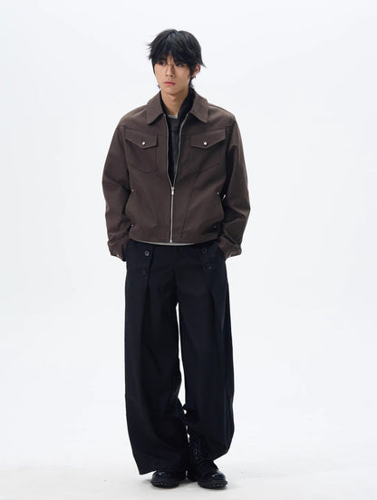 Black Oversized Cargo Wide Leg Pants