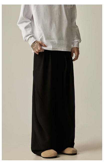 Khaki Wide Leg Dress Pants