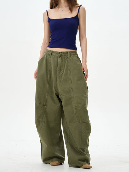 Charcoal Baggy Street Cargo Pants