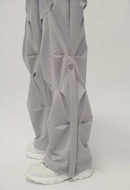 Geo-sculpt Wide-leg Pants