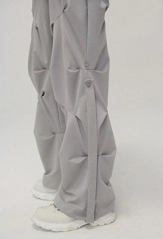 Geo-sculpt Wide-leg Pants