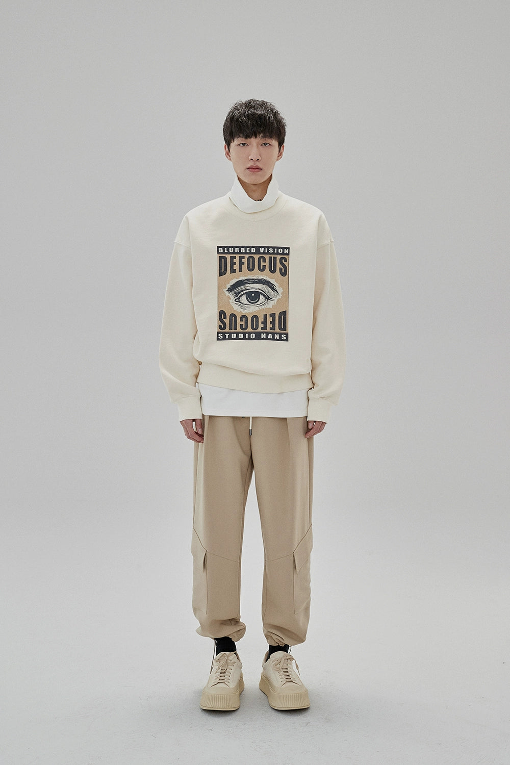 Draping Drawstring Cargo Pants