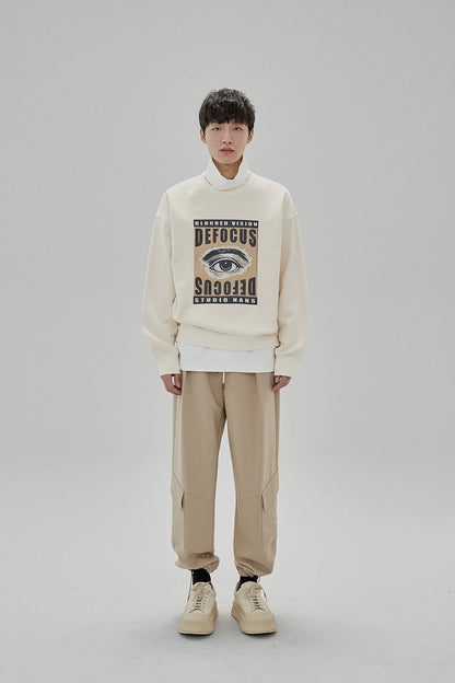 Draping Drawstring Cargo Pants