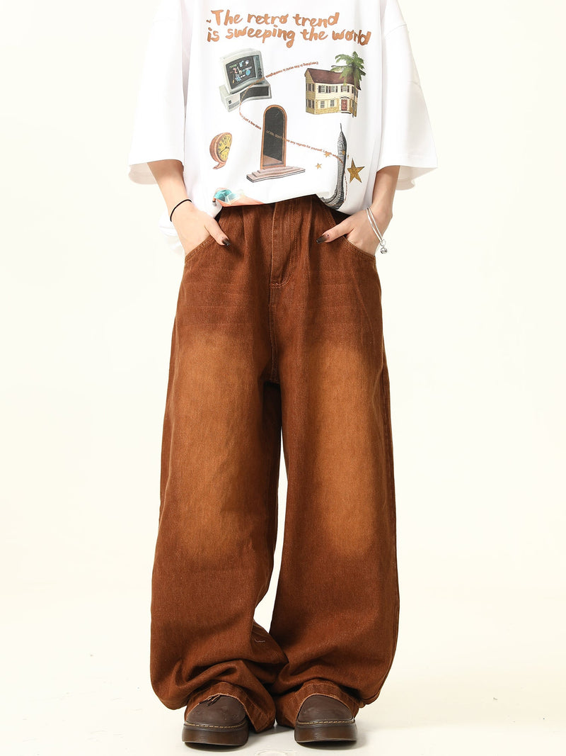 Denim Wide Leg Pants
