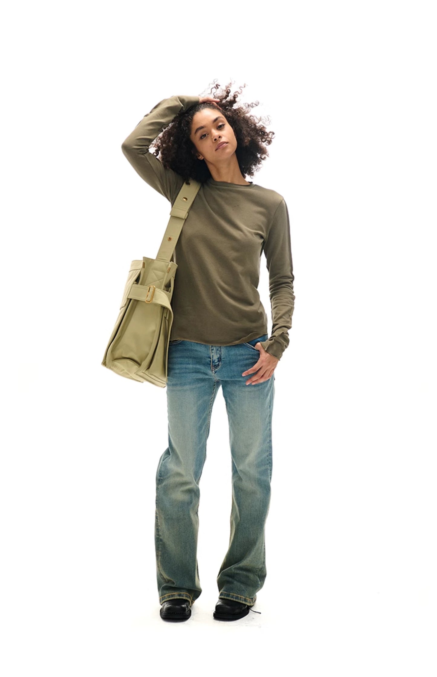 Round Neck Slim Fit Long Sleeve T-shirt